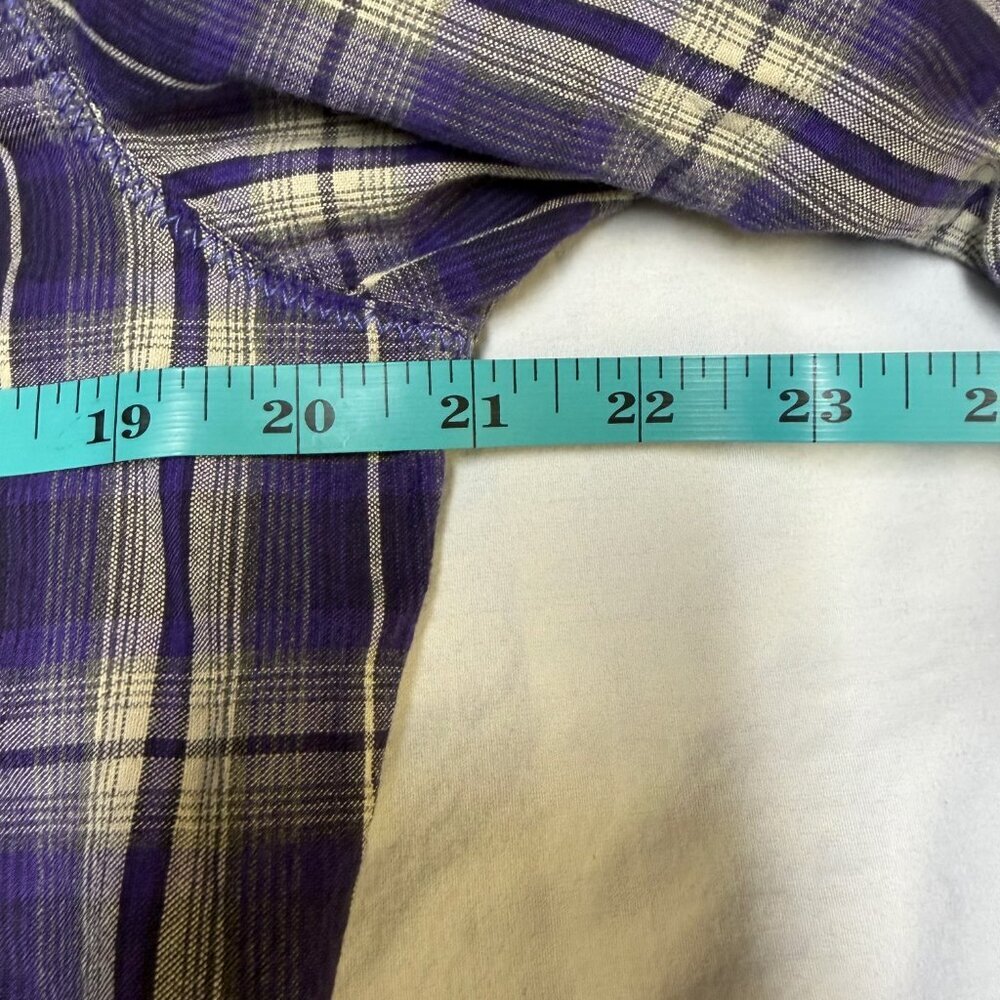 KÜHL Women’s Snap Shirt XL Purple Plaid Long Sleeve EUC - Picture 10 of 11